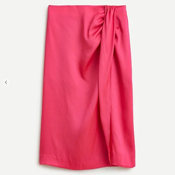 J. Crew Dresses & Skirts - J. CREW Skirt Sarong Lined Midi Beach-To-Street Summer Pink Size 6
